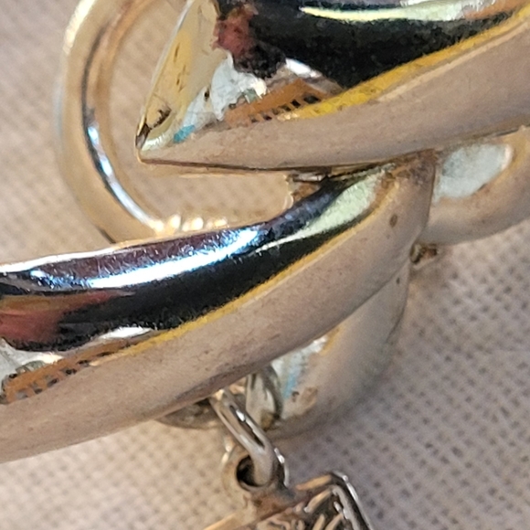 Vintage Ann Klein Silver Chevron Neclace - Statement Piece - Chevron - Picture 5 of 14